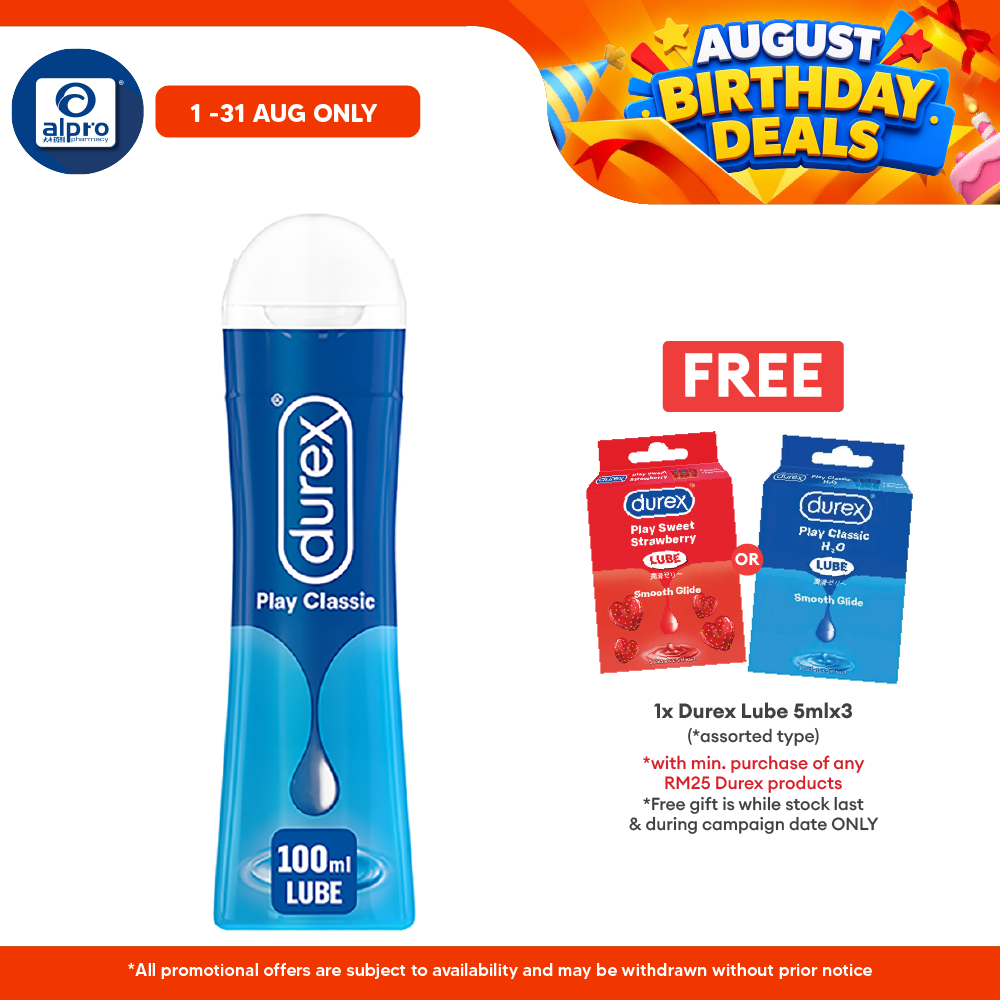 Durex Play Classic Pleasure Gel 100ml | Water-Based Lube Bonlife