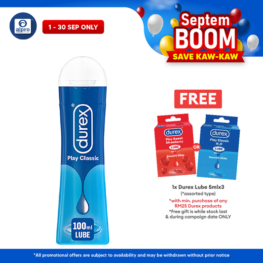 Durex Play Classic Pleasure Gel 100ml | Water-Based Lube Bonlife