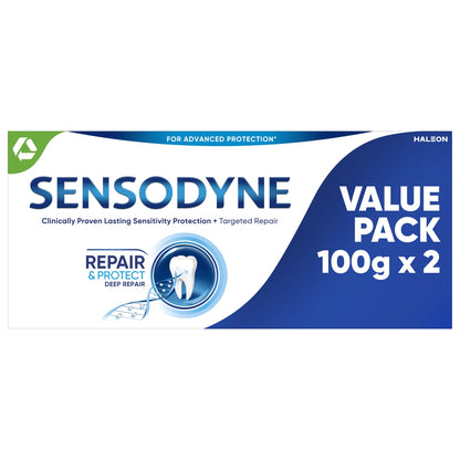 Sensodyne Repair & Protect – Deep Repair (100g ×2s) | Advanced Sensitivity & Cavity Protection