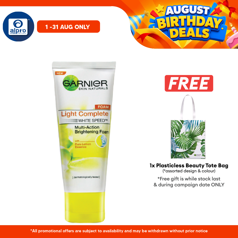Garnier Light Complete Foam 150ml | Intensively Cleanses and Visibly Brightens Skin Eye Mo