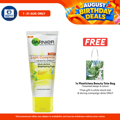 Garnier Light Complete Foam 150ml | Intensively Cleanses and Visibly Brightens Skin Eye Mo
