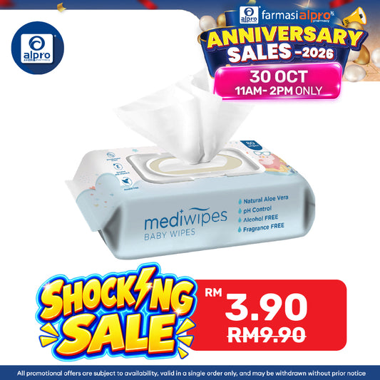 Mediwipes Baby Wipes 80s | Effectively Cleans
