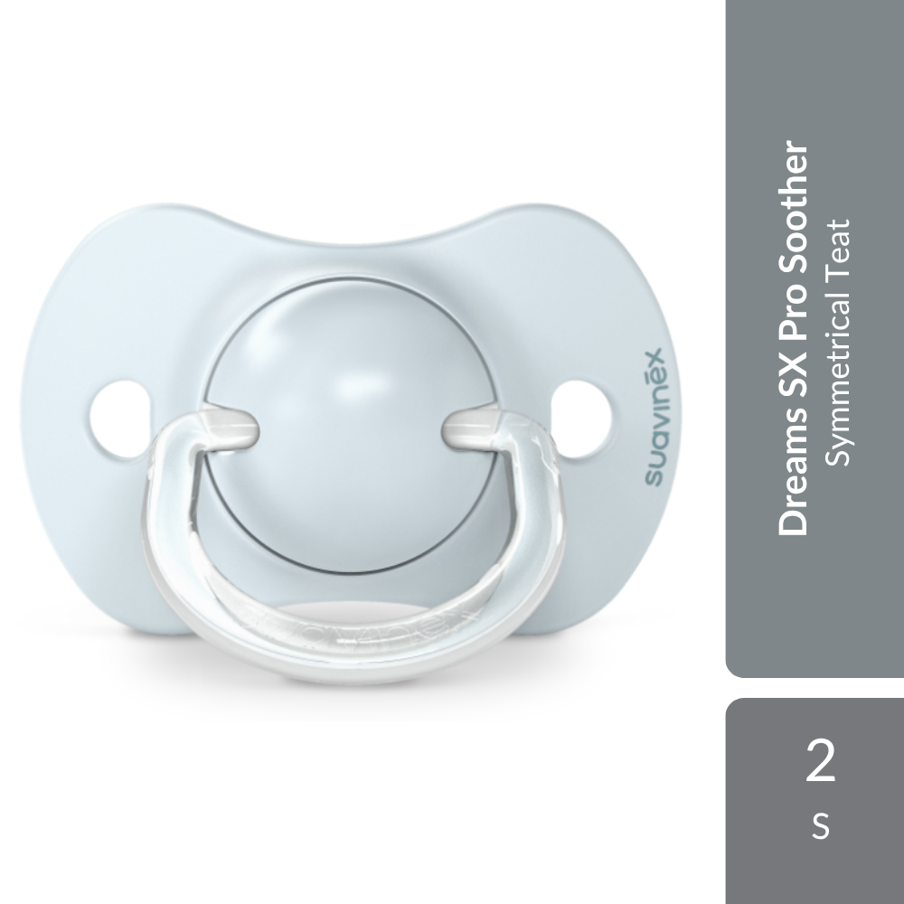 Suavinex Dreams Physiological Soother SX Pro Silicone Teat 0-6M 2s | Symmetrical Teat Suavinex