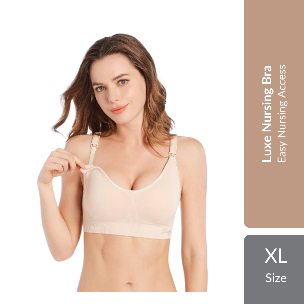 Shapee Luxe Nursing Bra 1s | Wire-Free Comfort & Easy Nursing Access For Breastfeeding Mothers Shapee