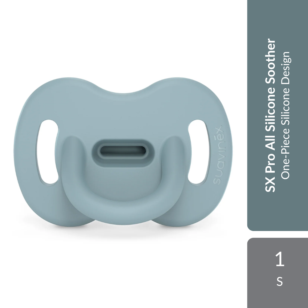 Suavinex Colour Essence All Silicone SX Pro Soother 6-18M 1s | One-Piece Silicone Design Suavinex