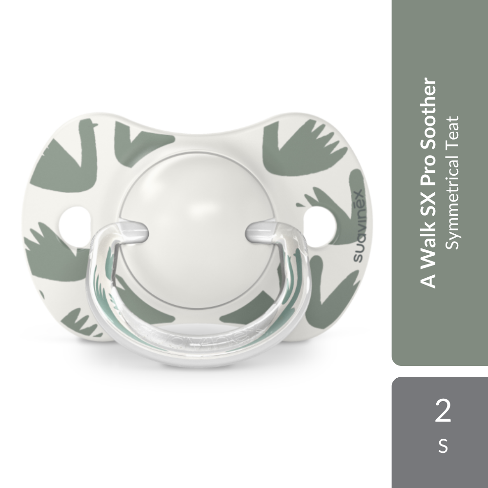 Suavinex A Walk Physiological Soother SX Pro Silicone Teat 6-18M 2s | Symmetrical Teat Suavinex