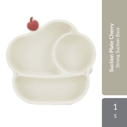 Samu Giken Suction Plate Cherry 1s | Strong Suction Base For Mess-Free Self-Feeding Samu Giken