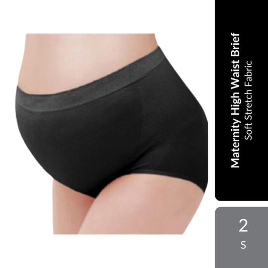 Shapee Maternity High Waist Brief 2s | Soft Stretch Fabric With Gentle Belly Support For Pregnancy Comfort Shapee