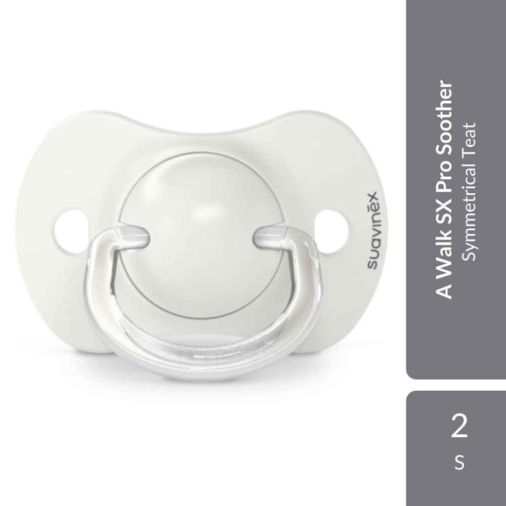 Suavinex A Walk Physiological Soother SX Pro Silicone Teat 0-6M 2s | Symmetrical Teat Suavinex