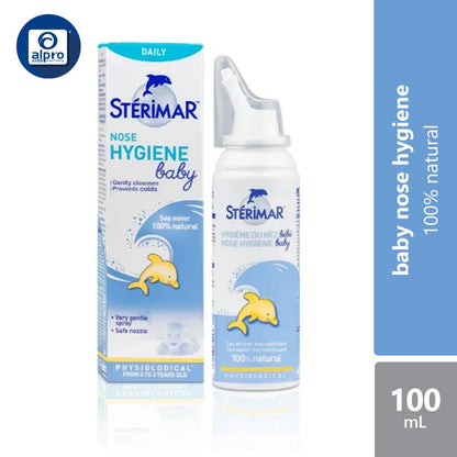 Sterimar Baby Nose Hygiene Isotonic Spray 100ml | Cleans Nose & Remove Impurities Sterimar