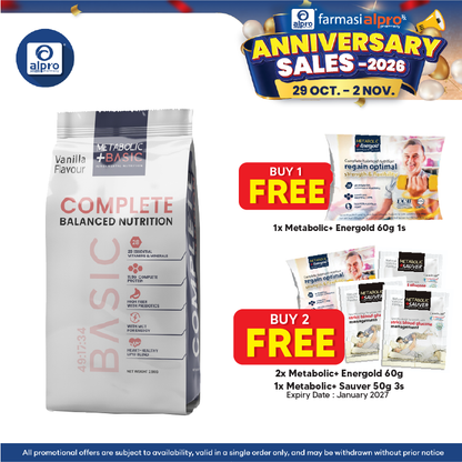 Metabolic+ Basic 2.9 kg | Complete & Balanced Nutrition Value Pack
