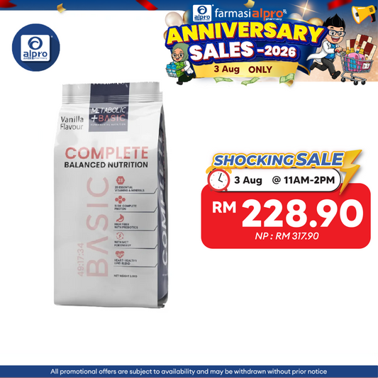 Metabolic+ Basic 2.9 kg | Complete & Balanced Nutrition Value Pack Metabolic