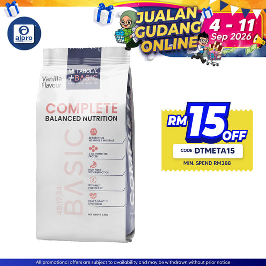 Metabolic+ Basic 2.9 kg | Complete & Balanced Nutrition Value Pack Metabolic