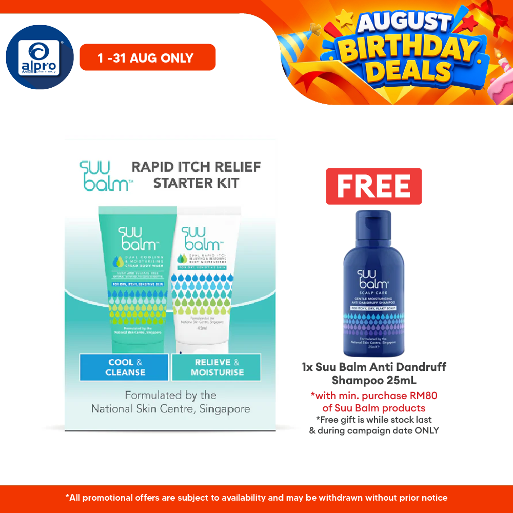 Suu Balm Rapid Itch Relief Starter Kit (wash + Moisturizer) Suu Balm