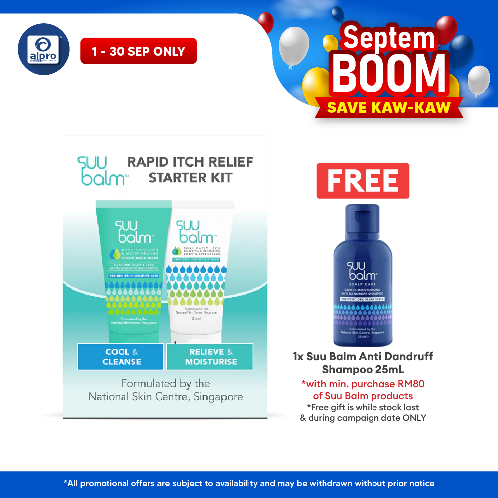 Suu Balm Rapid Itch Relief Starter Kit (wash + Moisturizer) Suu Balm