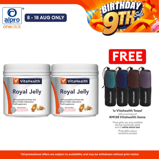 Vitahealth Royal Jelly 2x150s | Energy & Vitality Vitahealth