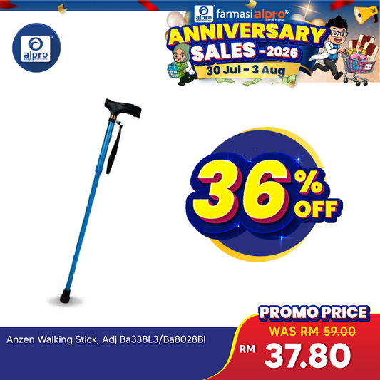 Anzen Walking Support Stick | Adjustable Length Anzen