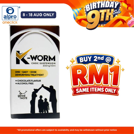 K-Worm Choc Suspension 10ml | Relief Discomfort K-Worm