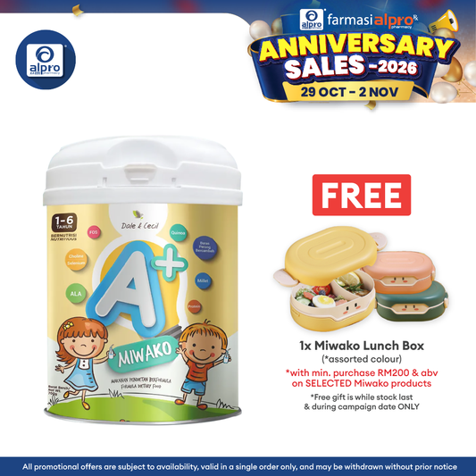 Miwako A+ Plant-based Milk Formula 700g | For Children Age 1-6 Years Old