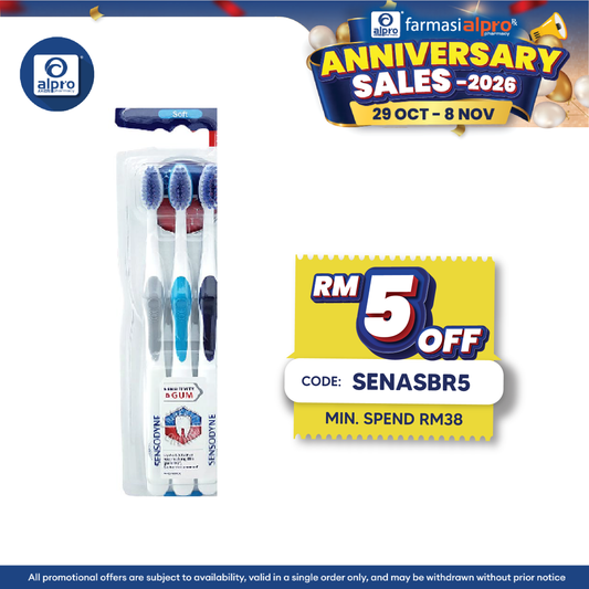Sensodyne Sensitivity & Gum Toothbrush Soft 3s | Soft