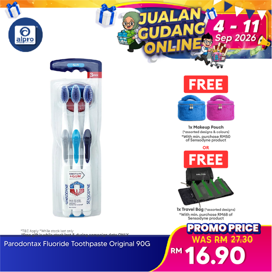 Sensodyne Sensitivity & Gum Toothbrush Soft 3s | Soft Sensodyne