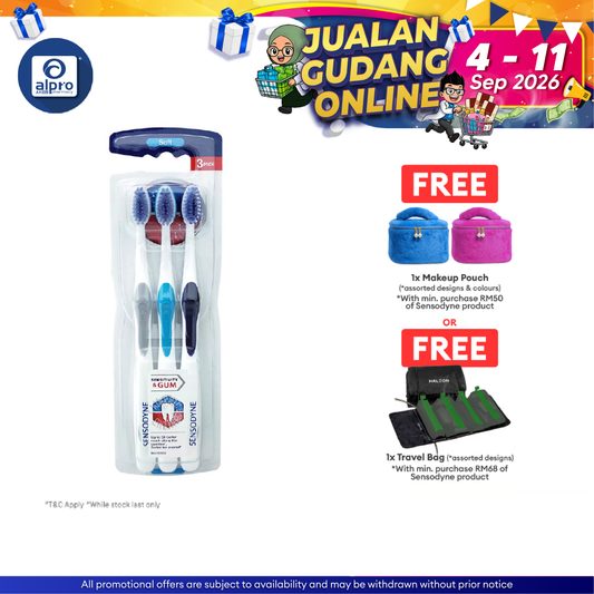 Sensodyne Sensitivity & Gum Toothbrush Soft 3s | Soft Sensodyne