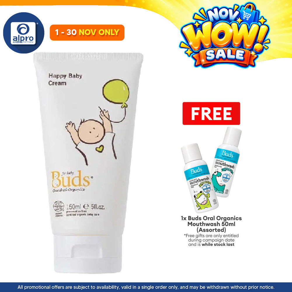Buds Happy Baby Cream 150ml | Soothes Baby Skin