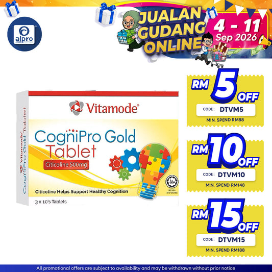 Vitamode Cognipro Gold 500mg 30s | Boost Brain Health Vitamode