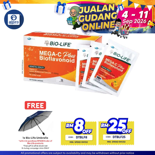 Bio-life Mega-c Plus 30s | Increase Vitamin C Absorption Bio-life