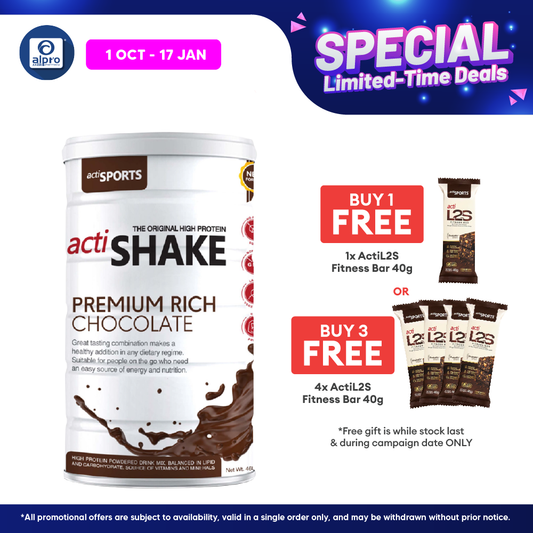 Actishake Premium Rich Chocolate 468g | High Protein for Weight Loss