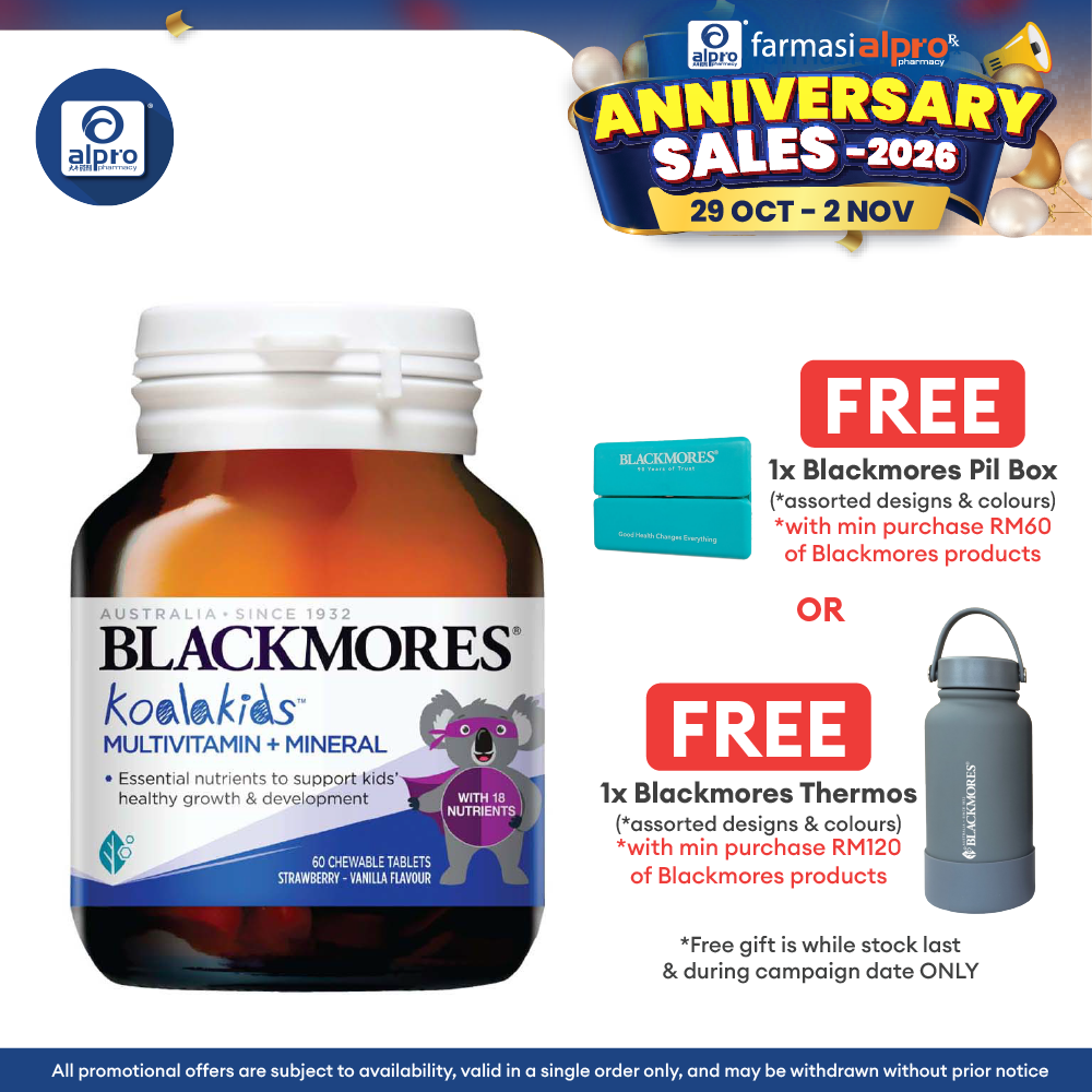 Blackmores Kids Multivitamin + Minerals Strawberry 60s | Promotes Healthy Immune System