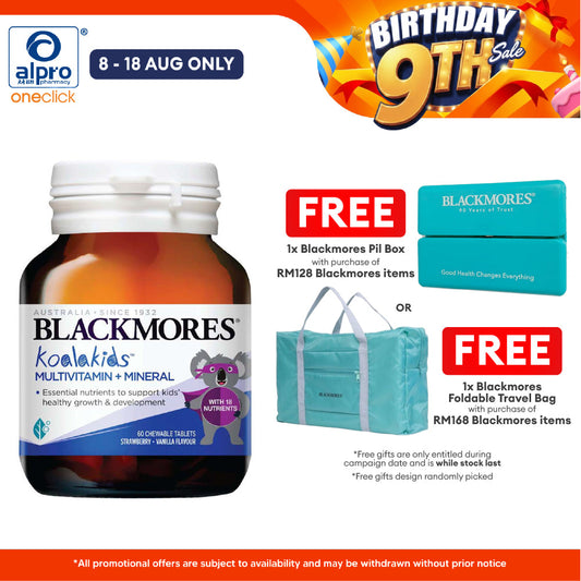 Blackmores Kids Multivitamin + Minerals Strawberry 60s | Promotes Healthy Immune System Blackmores