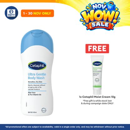 Cetaphil Ultra Body Wash 500ml | Prevents Skin Irritation