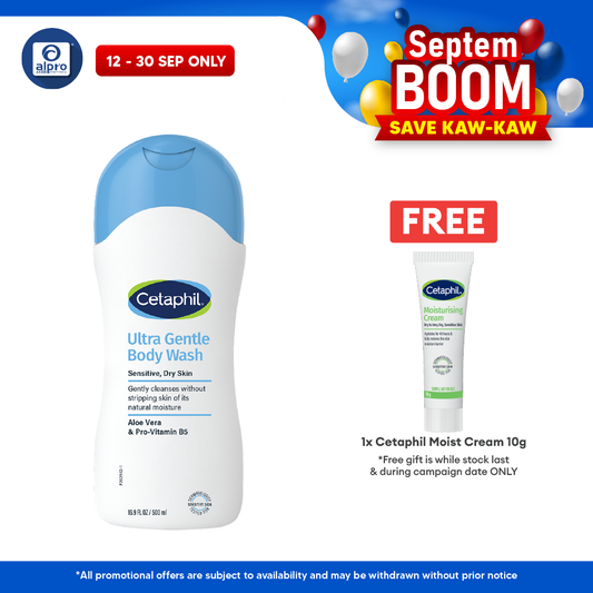 Cetaphil Ultra Body Wash 500ml | Prevents Skin Irritation