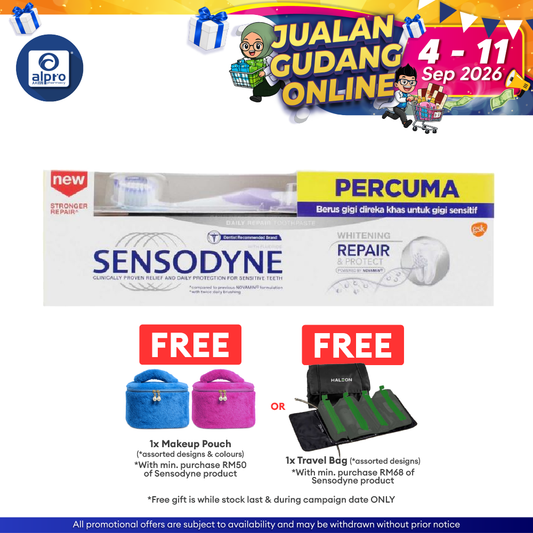 Sensodyne Repair & Protect Whitening 100g Free Toothbrush | Daily Repair For Sensitive Teeth Sensodyne