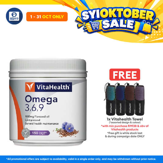 Vitahealth Omega-3,6,9 150S | Soothes Dry Eye & Skin