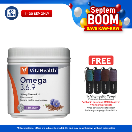 Vitahealth Omega-3,6,9 150S | Soothes Dry Eye & Skin Vitahealth