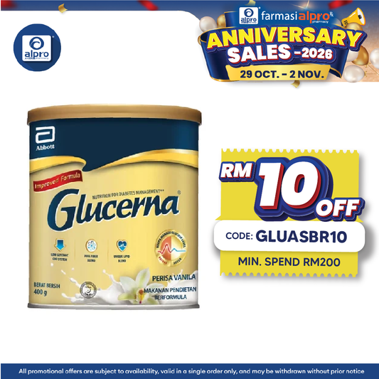Abbott Glucerna Gold Vanilla 400g | Diabetes Formula