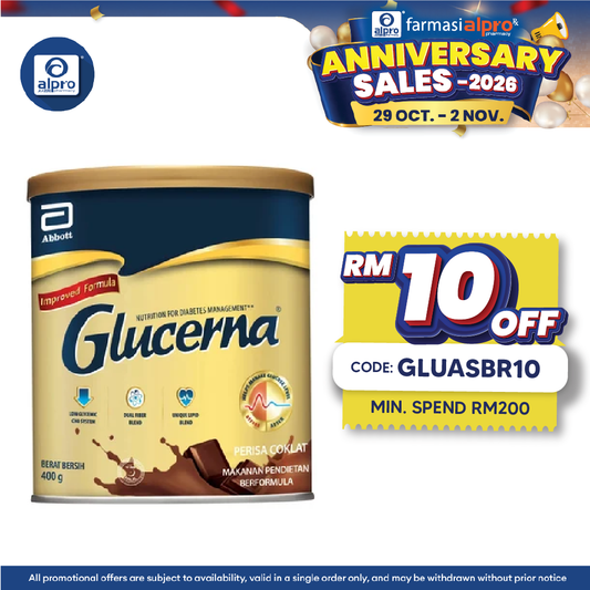 Abbott Glucerna Gold Chocolate 400g | Diabetes Formula