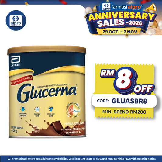 Abbott Glucerna Gold Chocolate 400g | Diabetes Formula