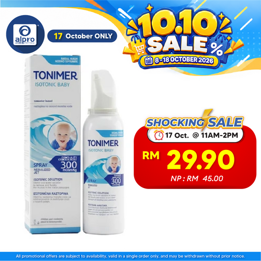 Tonimer Lab Baby Isotonic Nasal Spray 100ml | Baby Daily Nose Cleaning
