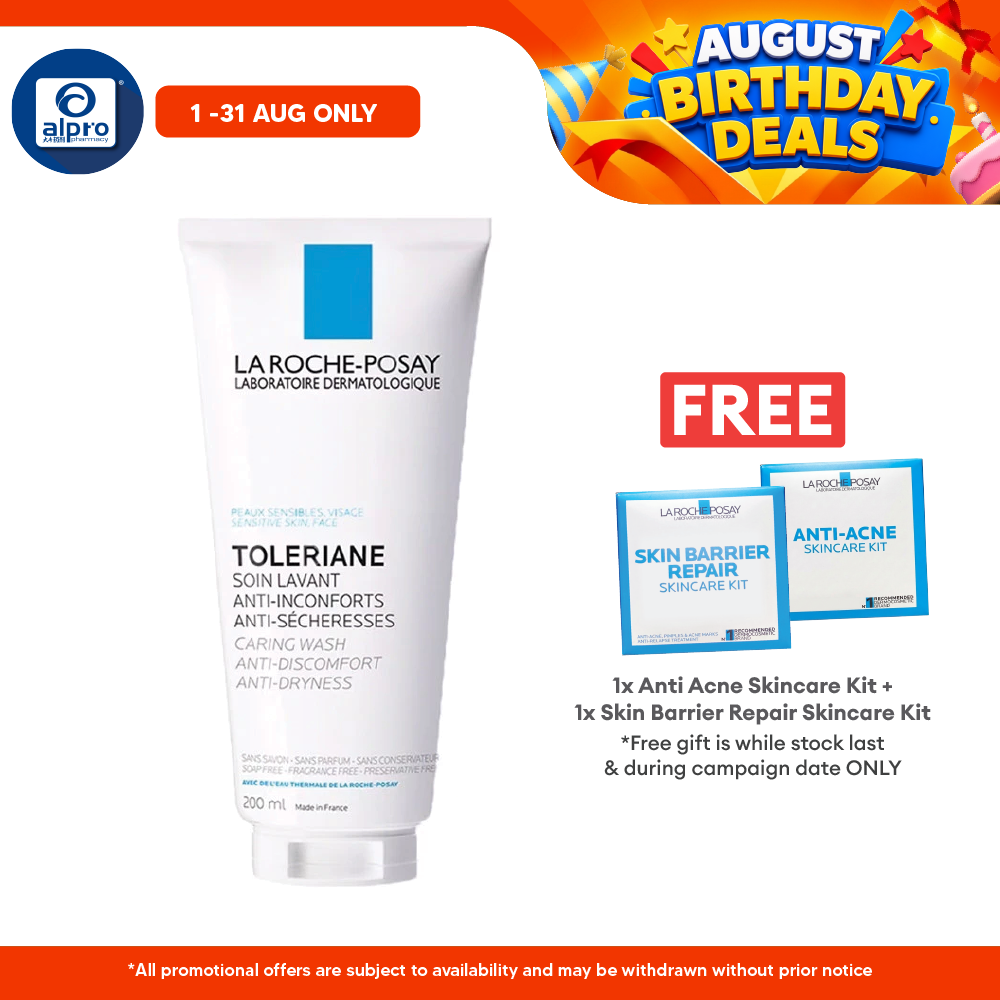 La Roche Posay Toleriane Caring Wash 200ml | Soothes Itching Sensations La Roche Posay