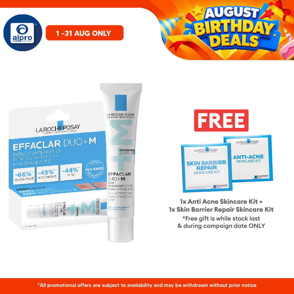 La Roche Posay Effaclar Duo+ Acne Moisturiser 7.5ml | Reduce Appearance Of Acne Marks La Roche Posay