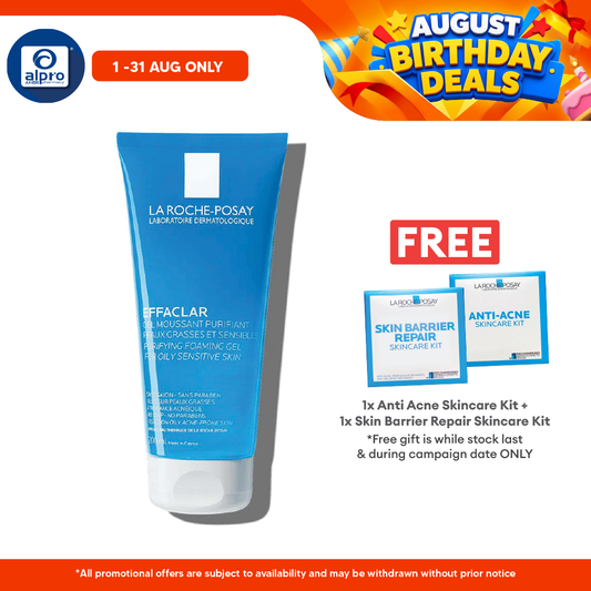 La Roche Posay Effaclar Foaming Gel Cleanser 200ml | Reduce Acne La Roche Posay