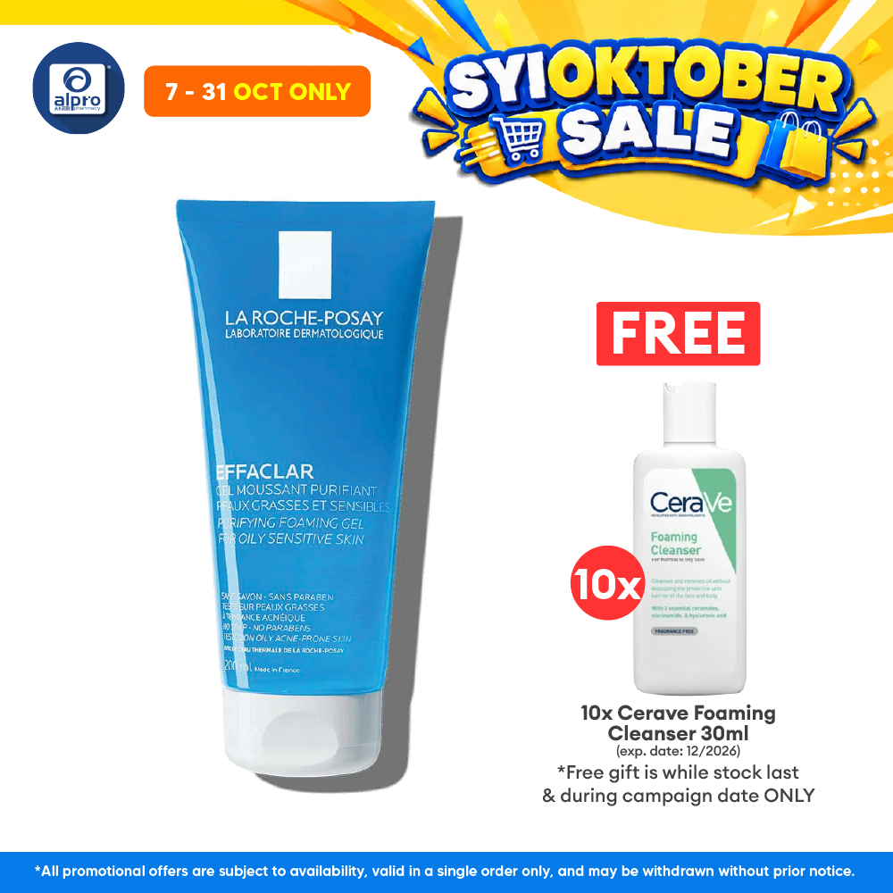 La Roche Posay Effaclar Foaming Gel Cleanser 200ml | Reduce Acne