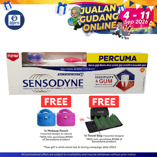 Sensodyne Sensitivity & Gum 100g Free Toothbrush | Relieve Tooth Sensitivity Sensodyne