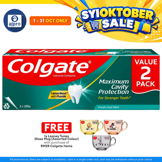 Colgate Red Fresh Cool Mint 225gm 2s