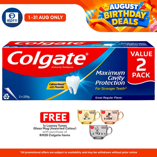 Colgate Red Great Regular Flavor 225gm 2s Colgate