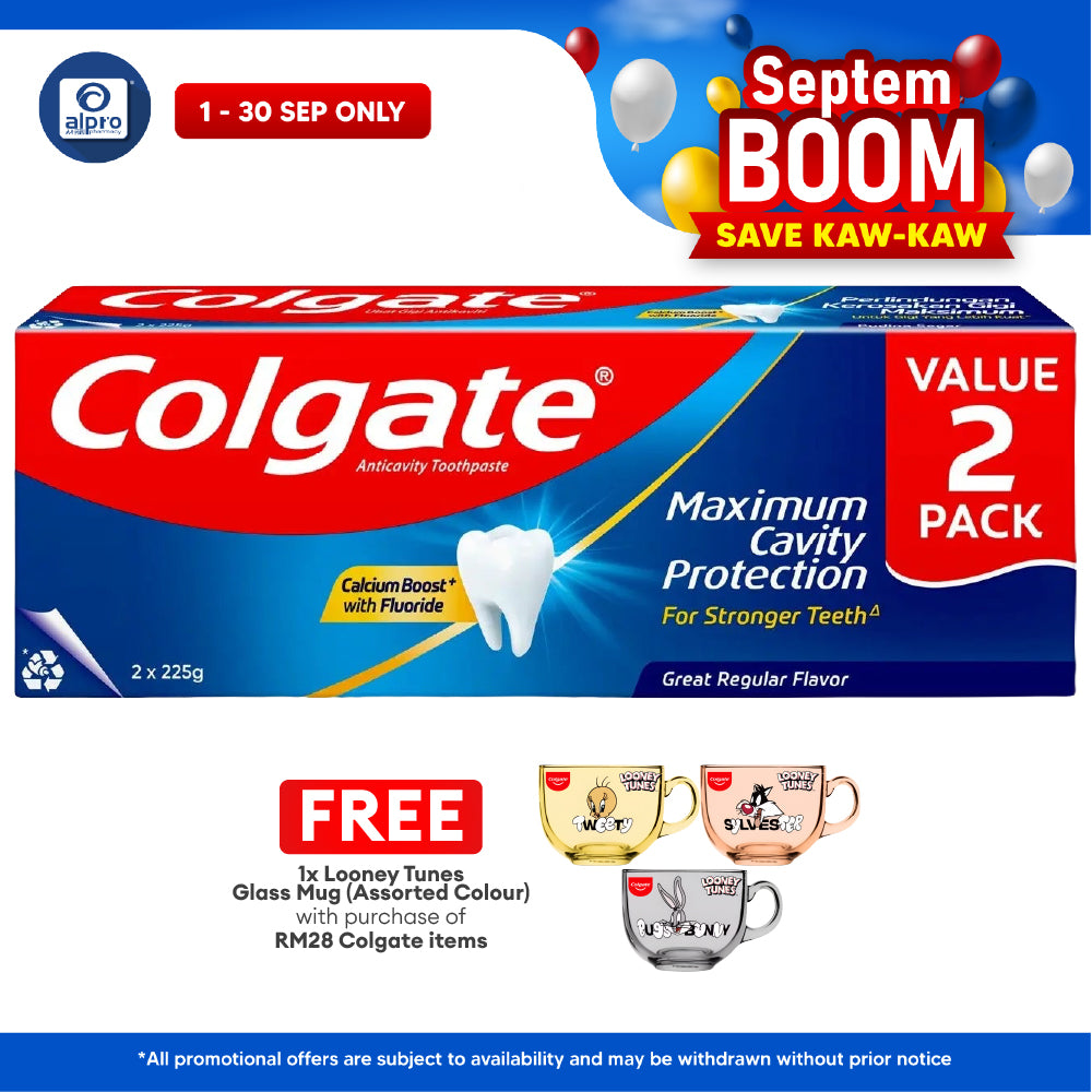 Colgate Red Great Regular Flavor 225gm 2s Colgate