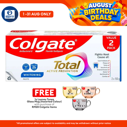 Colgate Total 12 Hour Protection Whitening 150g 2s | Long Hour Protection Colgate
